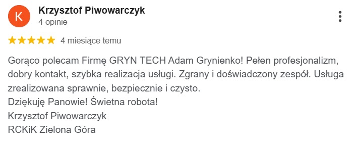 Opinia klienta 1